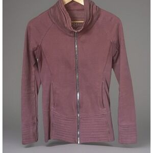 Lululemon Radiant Jacket Women's Size 4 Spanish Rose Full Zip‎ Ribbed Yoga Run